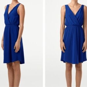 Aritzia Wilfred Delire 100% Silk Midi Dress Purple Size M